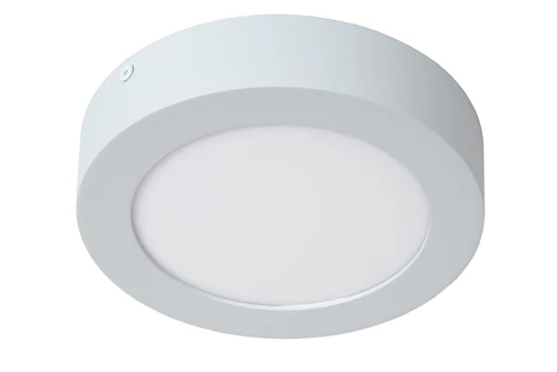 Lucide BRICE-LED - Lámpara de techo Baño - Ø 18 cm - LED Regul. - 1x12W 3000K - IP44 - Blanco - apagado